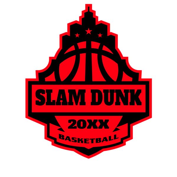 SLAM DUNK Basketball Logo Template Miniaturansicht