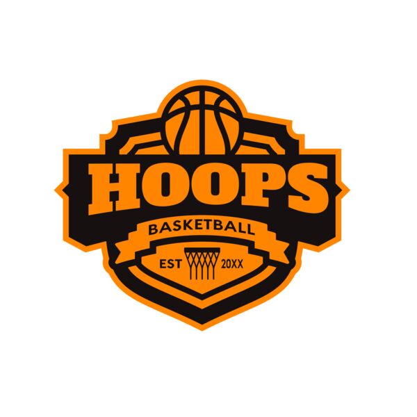 Hoops Basketball logo template 04 Miniaturansicht