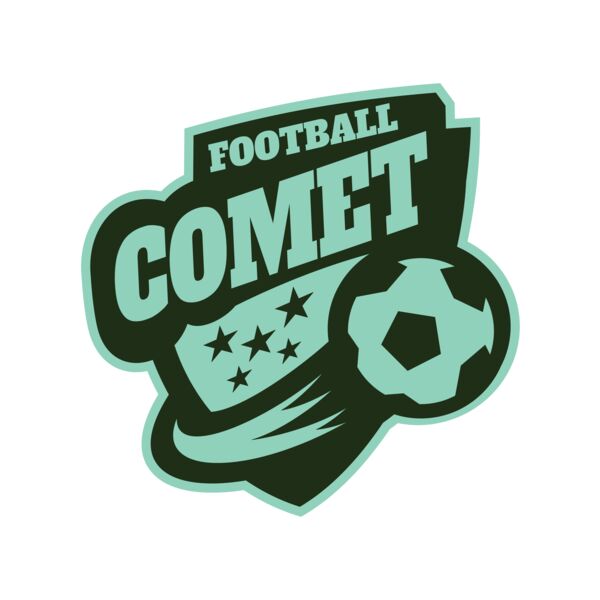 Comet Football logo template Miniaturansicht