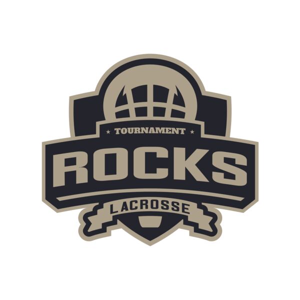 Rocks Tournament Lacrosse Logo Template Miniaturansicht