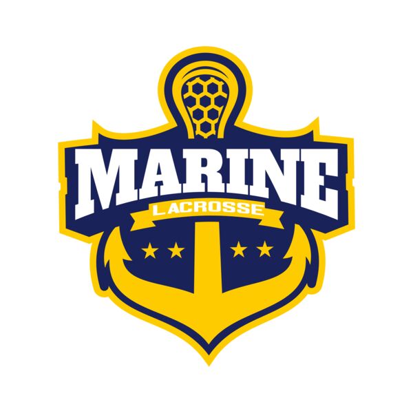 Marine Lacrosse Logo Template Miniaturansicht