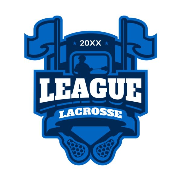 League Lacrosse Logo Template Miniaturansicht