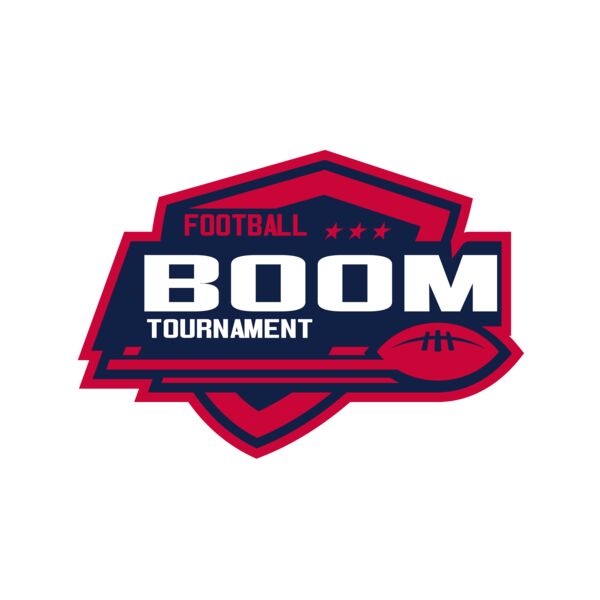 Boom Tournament Football logo template Miniaturansicht