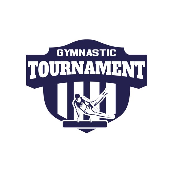 Gymnastic Tournament logo template Miniaturansicht