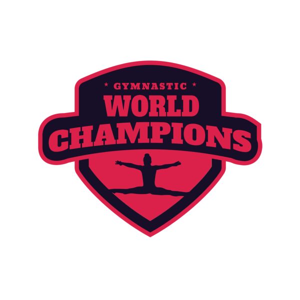Gymnastic World Champions logo template Miniaturansicht