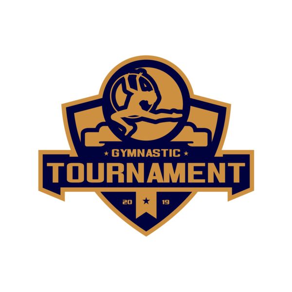 Gymnastic Tournament logo template 02 Miniaturansicht