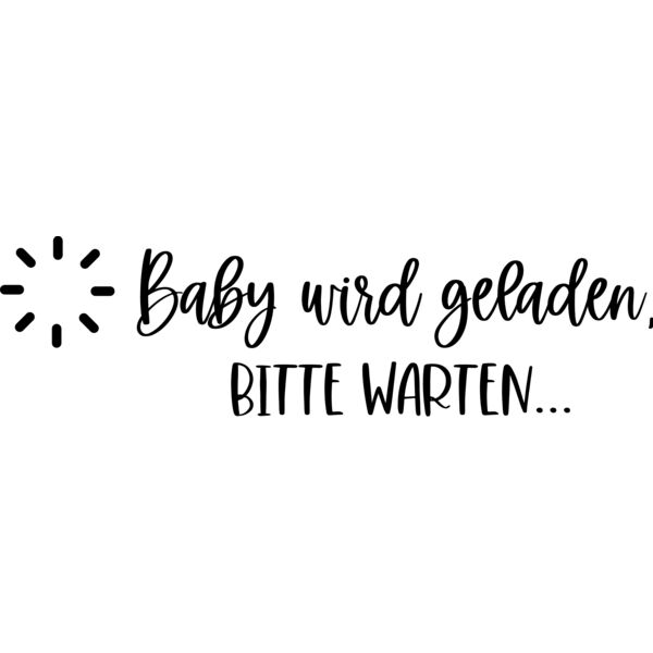 Baby wird geladen  Miniaturansicht